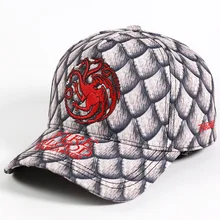 Таргариен огонь и кровь логотип дракон бейсболка папа шляпа хлопок вышивка унисекс бейсболка s