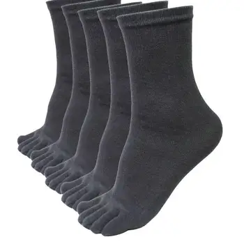 

5 Pairs Five Finger Toe Socks Men Sports Running Solid Breatheable Elastic Short Soild Business Socks For Male Calcetines Meias