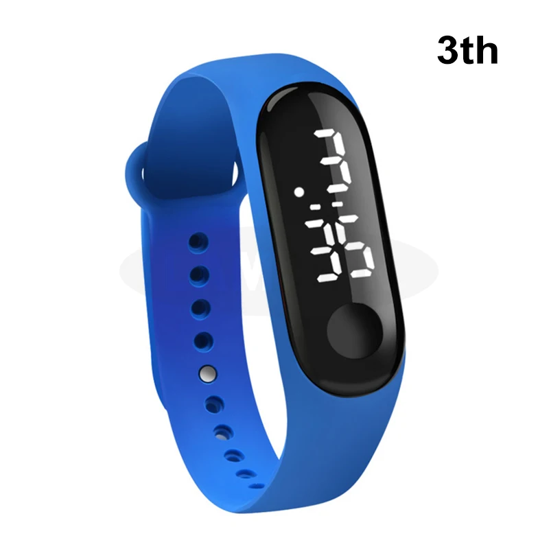 G3 Blue СВЕТОДИОДНЫЙ Цифровой браслет часы водонепроницаемый спортивный ремешок экран браслет аксессуары для часов новые сенсорные силиконовые наручные часы - Цвет: G3 Blue