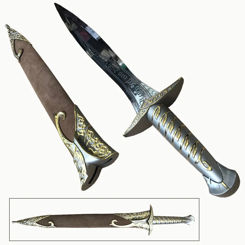 

Movie swords for The Lord of the Rings Hobbit Frodo sword weapons stainless steel no sharp