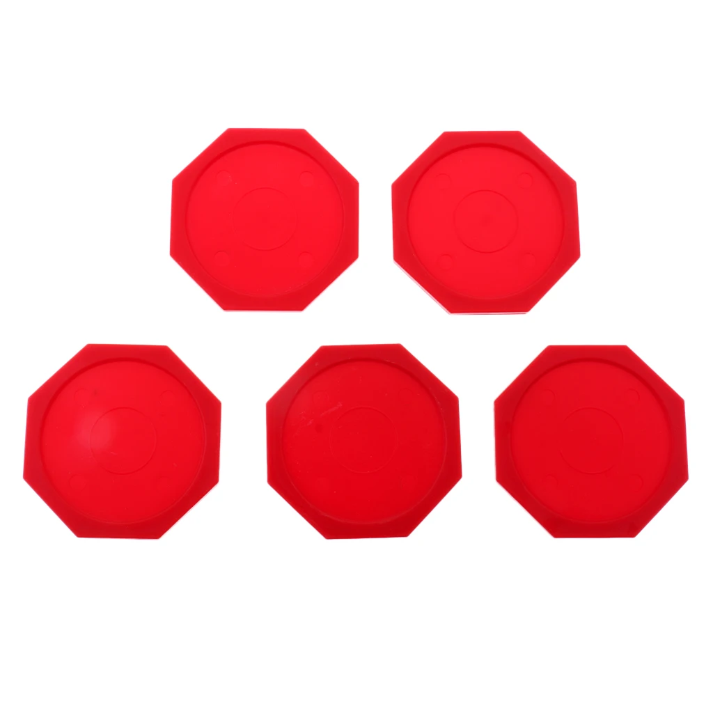 5 Pieces Air Hockey Octagon Pucks For Full Size Air Hockey Tables