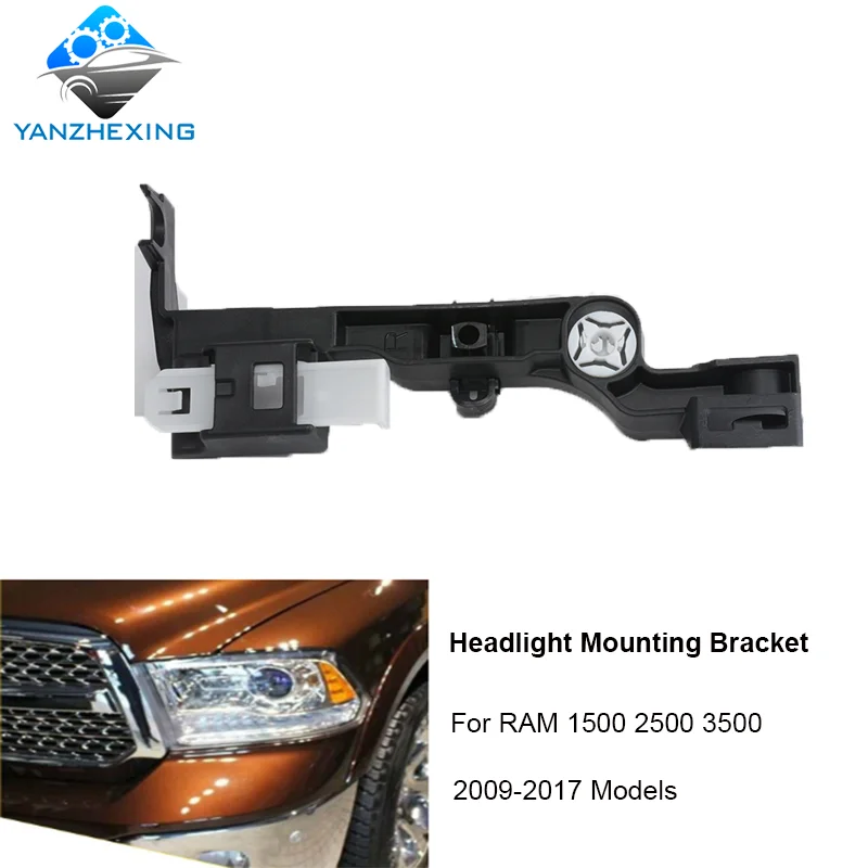 Головная лампа Кронштейн Рамка фара база для DODGE RAM 1500 2500 3500 2009-2017 налобный