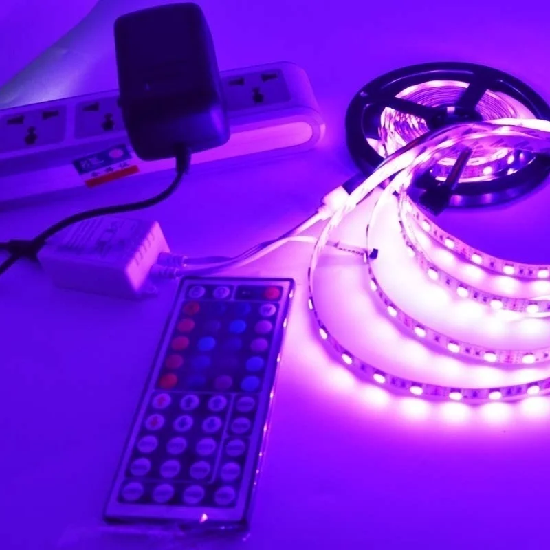 44Key RGB ИК-пульт дистанционного управления+ 5/4/3/2M Светодиодные ленты 60 светодиодный s/M RGB Светодиодные ленты светильник 2835 гибкий светильник ing затягивающая лента