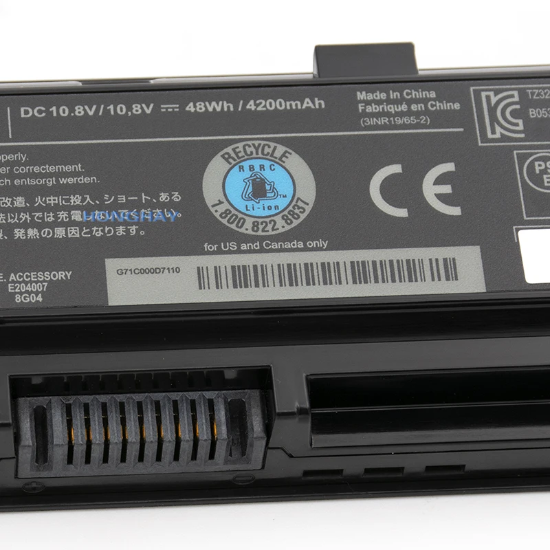 Bateria para Toshiba Satellite C800 C850 C870 L800 L830 L855 L870 Pa5025u1brs Pa5024u Pa5024u-1brs Pabas260 Original Honghay-pa5024u - Imagem 6