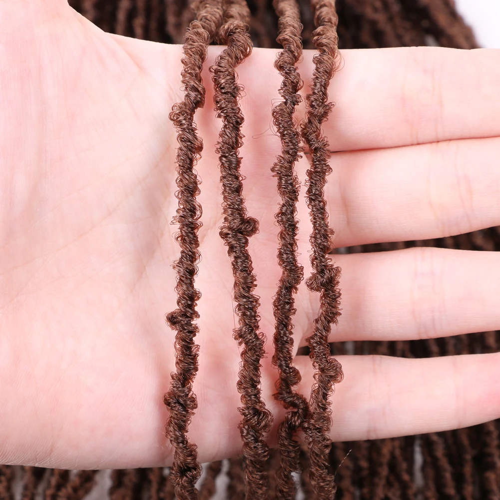Faux Micro Locs Crochet Hair 16 Inch Sister Locks Hair Extensions Natural Curly DreadLocks Mini African Roots Black Brown Red Faux Micro Locs Crochet Hair 16 Inch Sister Locks Hair Extensions Natural Curly DreadLocks Mini African Roots Black Brown Red