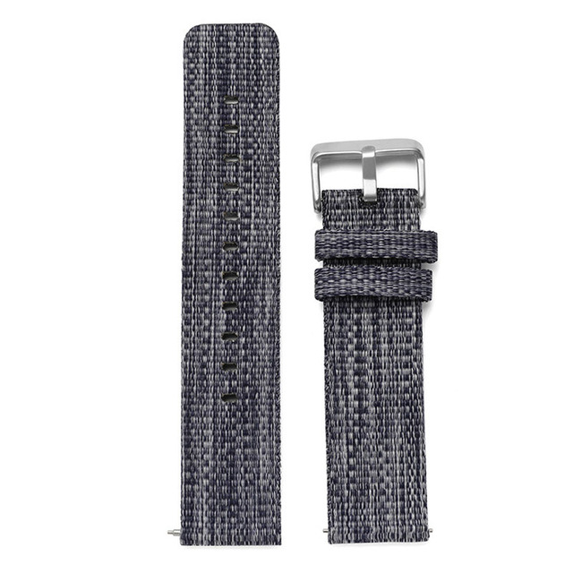 20mm 22mm Nylon Watch Band Strap Replacement Watchbands Canvas Wrist  Weave Belt Bracelet Sports Fabric Watch Strap
