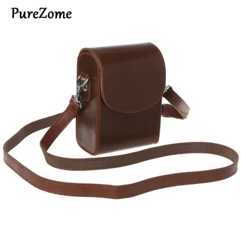 

Camera Bag PU Leather Protective Case with Shoulder Strap for Canon G9X SX700 SX170 S90 S110 S120 G7X G7Xii for Sony HX60/HX50