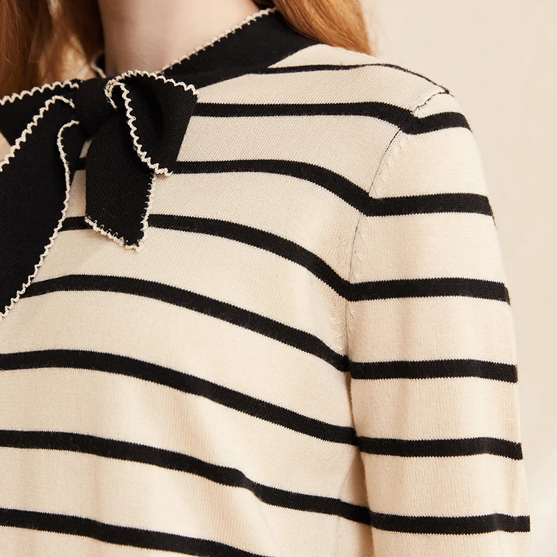 ARTKA 2020 Autumn New Women Knitwear Elegant Bow