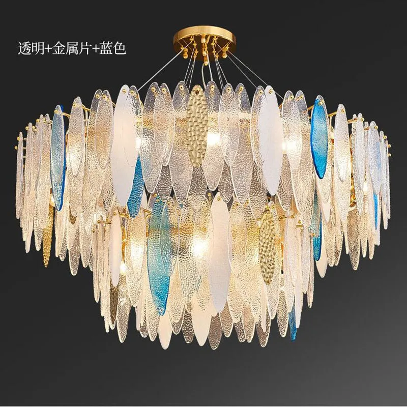 

Арт-деко светодиодный постмодернистские Стекло Железный светодиодный светильники Люстра Освещение блеск подвесной потолочный светильник для столовой