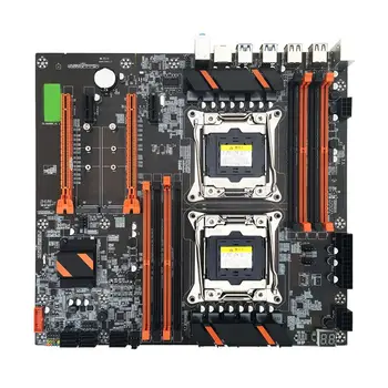 شراءX99 المزدوج خادم لوحة أم للكمبيوتر LGA2011-3 وحدة المعالجة المركزية DDR4 الذاكرة لعبة اللوحة الرئيسية