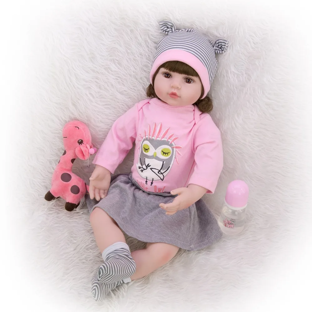 Горячая Распродажа, 60 см, силиконовые виниловые куклы bebe reborn для маленьких девочек, реалистичные куклы, игрушки для детей, подарок boneca reborn
