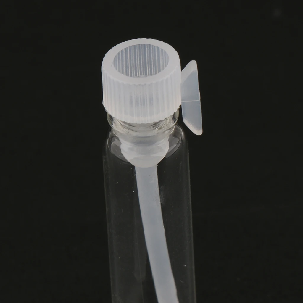 60 Pieces Mini Clear Glass Perfume Trial Bottles - Empty Refillable Sample Bottles, Portable Travel Makeup Vials 1ml