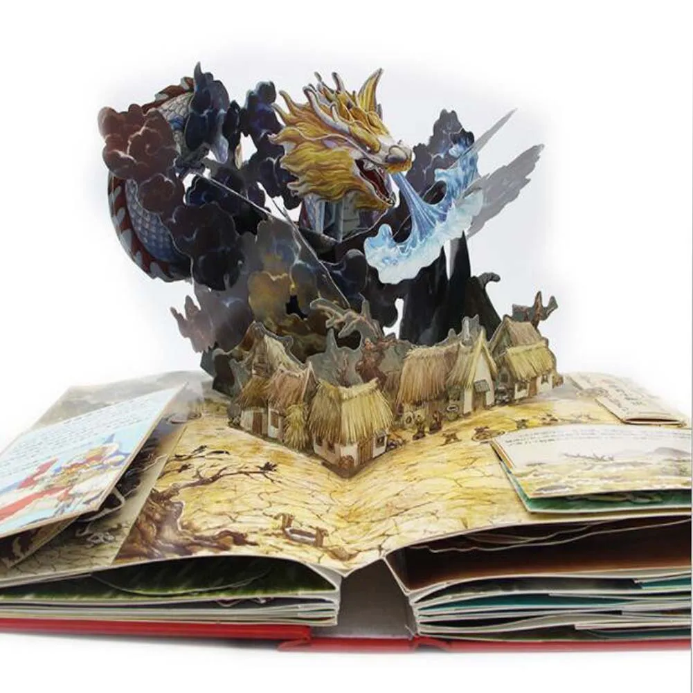 Pacote de Livros Andaimes do Zodíaco Pop-up e Iluminação Enciclação para Educação de Crianças Livro Chinês 1 - 3d 3 Material escolar e de escritório