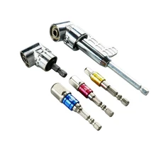 

Pack of 5 Drill Bit Extension Bendable Screwdriver Socket Adapter Universal Hex Shank 6.35mm Repairing Turning Holder