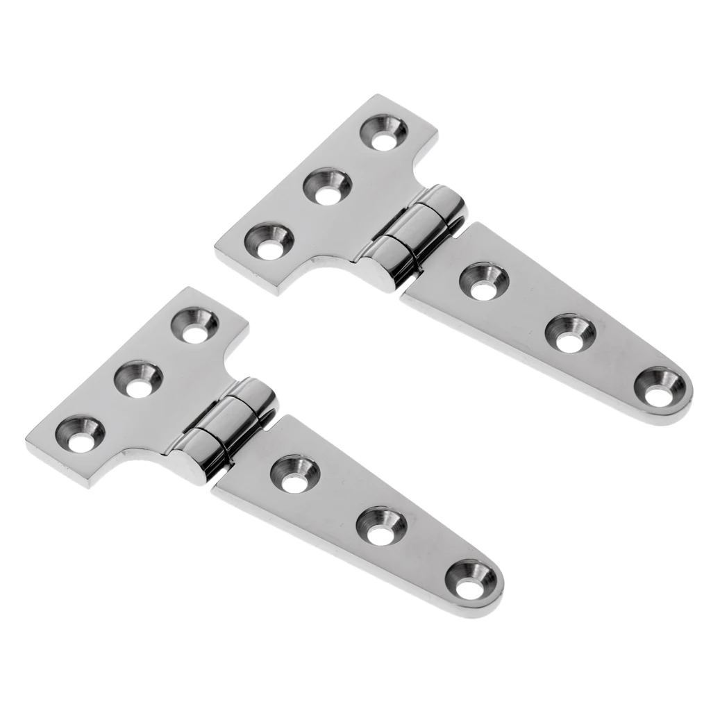 MagiDeal Heavy Duty Stainless Steel Shed Gate Garden Door Strap T Hinge 10cm