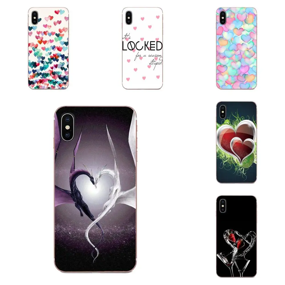 Умный чехол Love Heart для Huawei Honor Mate 7 7A 8 9 10 20 V8 V9 V10 V30 P40 G Lite Play Mini Pro P | Мобильные