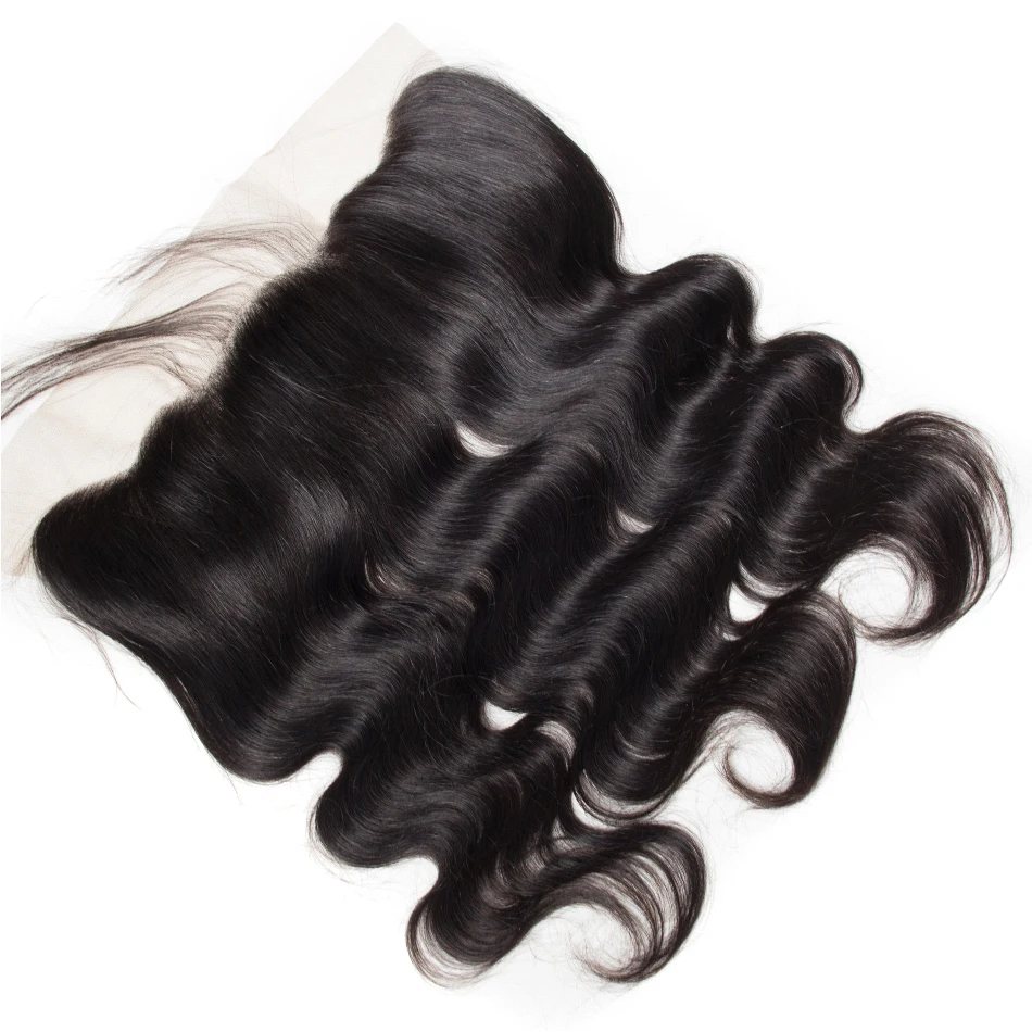 Onda do Corpo Pacotes com Frontal Feixes de Cabelo Humano com Fechamento Frontal com Pacotes Brasileiro Remy Rendas Onda Corpo Extensão 13*4 7 Onda do corpo brasileiro pacotes com frontal