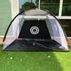 Indoor/Outdoor 2M Golf Practice Net Tent Golf Hitting Cage Garden Grassland Practice Tent Golf Training Equipment Mesh Hit Net ► Photo 1/6