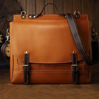 

MAHEU Original design first layer cowhide retro trend men's bag Korean casual leather bag one shoulder bag crossbody bag handbag