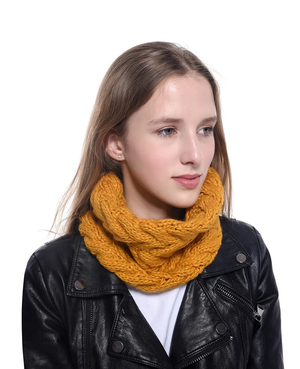 Женский мужской зимний теплый шарф, вязаный шерстяной шарф-хомут, женский шарф, теплые лыжные флисовые шарфы
