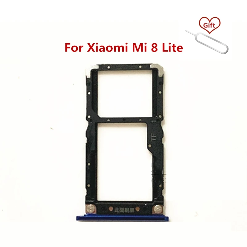 

For Xiaomi Mi8 Mi 8 Lite SIM Card Tray Holder Adapter For Xiaomi Mi 8Lite SIM Card Slot Holder Replacement Repair Spare Parts