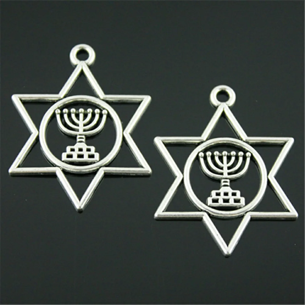 Malzahar-Menorah Star Of FC Charms, Judaïsme, DIY Jewelry Bracelet, Making Kit Accessrespiration