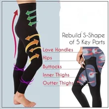 Спящая красавица шейпер для ног Брюки Леггинсы женское тело Формирователь белье для похудения и коррекции фигуры ноги сексуальные бедра контроль дропшиппинг