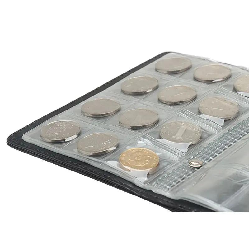 120 Collection Storage Penny Pockets Money Album Book Collecting Coin Holder