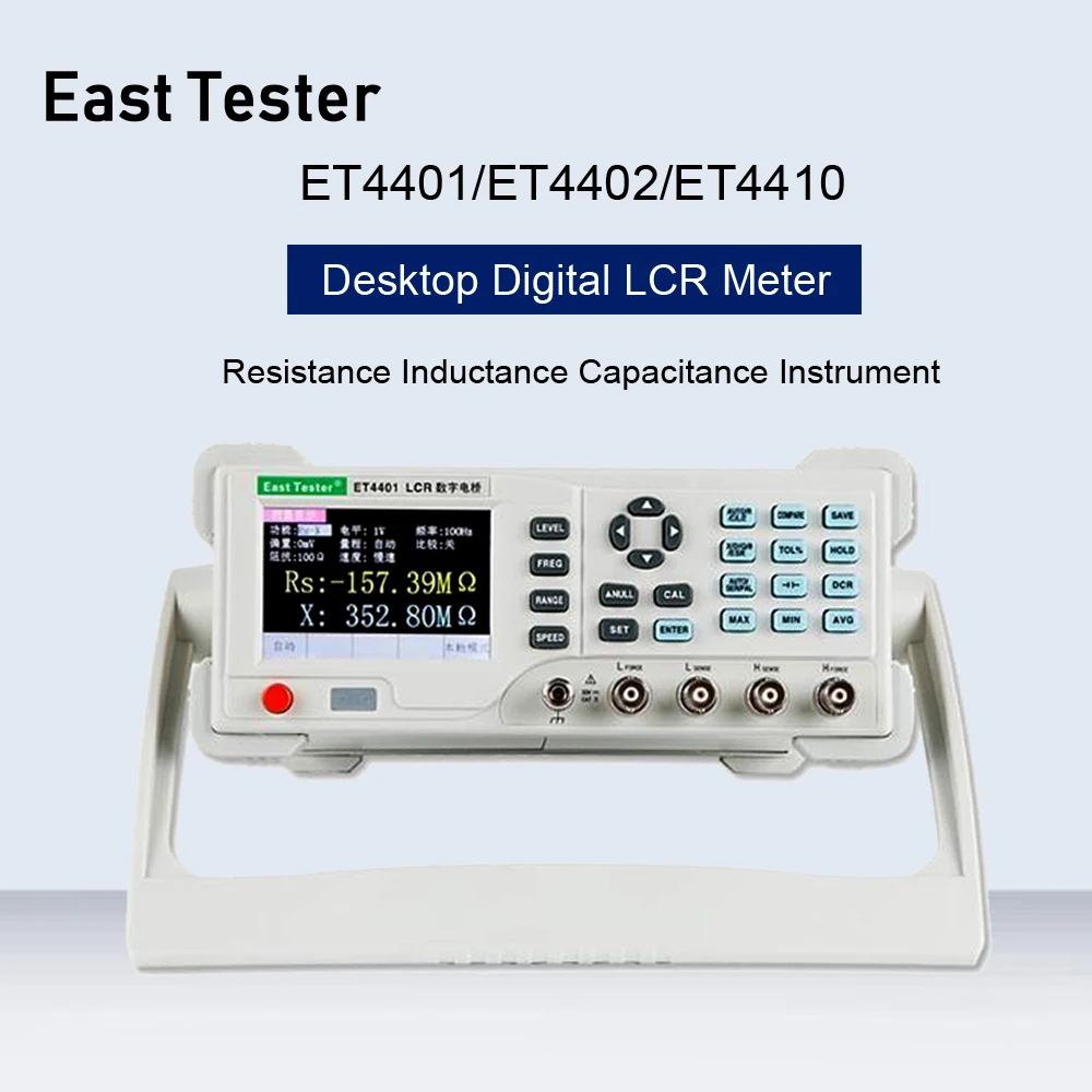 Adjustable Measuring Frequency 100hz~100KHZ Resistance Meter Capacitance Meters Precision Testing Instrument DSY Benchtop Digital LCR Meter ET4410 Desktop LCR Bridge with USB and RS-232 Adjustable Measuring Frequency 100hz~100KHZ Resistance Meter Capacitance Meters Precision Testing Instrument DSY Benchtop Digital LCR Meter ET4410 Desktop LCR Bridge with USB and RS-232