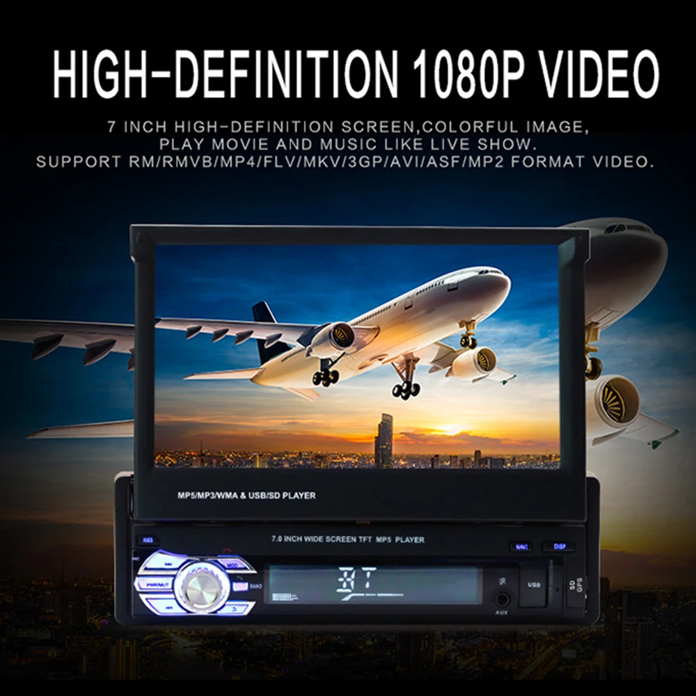 FM/USB/AUX автомобильный MP5 Авто MP5 плеер Bluetooth универсальный автомобильный Bluetooth MP5 для gps-навигации