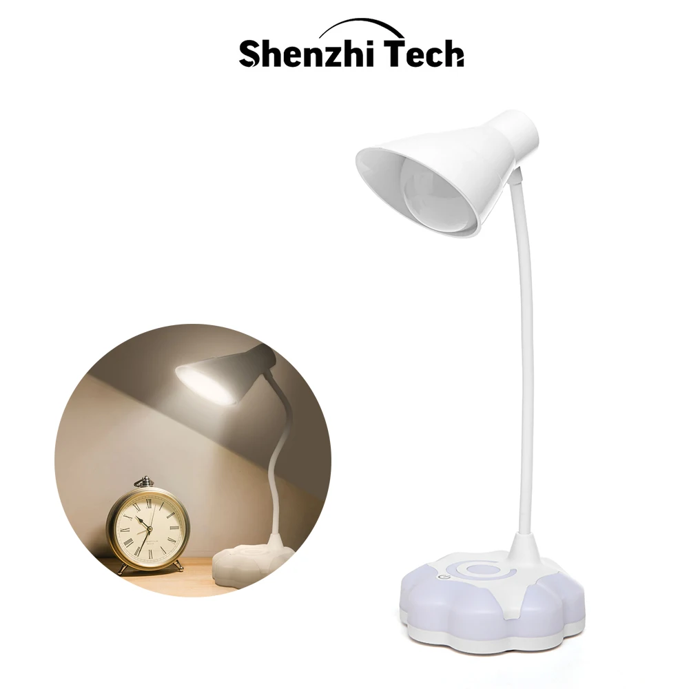 

LED Book Reading Light USB Rechargeable LED Base with Atmosphere light Touch Operation 3 Brightness Flexible Dimmable Read Lamp