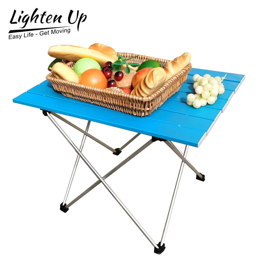 

Портативный стол Lighten Up из алюминиевого сплава, уличная мебель, складной стол для кемпинга, походов, путешествий, уличный стол для пикника, мебель