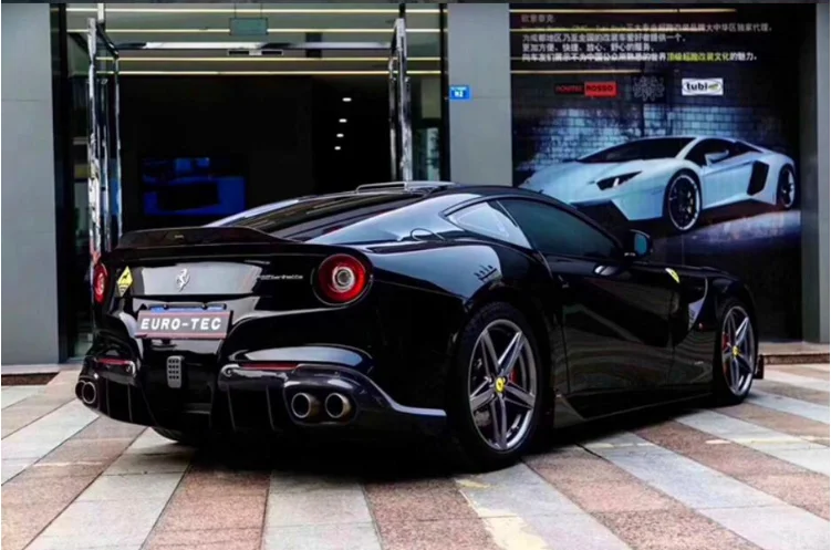 Высокое качество углеродного волокна заднее крыло багажника спойлер для Ferrari F12 2013 Паук