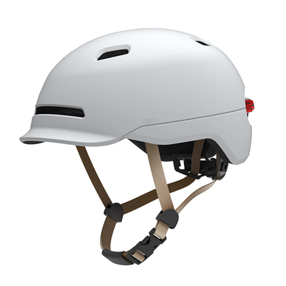 Waterprooof EPS+PC Scooter Helmet with LED Warning Light for Xiaomi M365 Electric Skateboard Scooter Bike Cycling Helmet