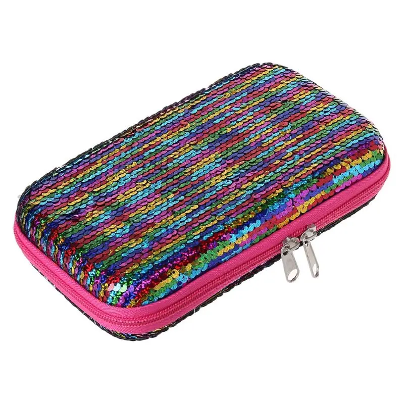 

EVA Student Sequins Pencil Case for Girls Multifunction Large Capacity Pen Box Bag Kids Gift School Stationery Supplies L41E