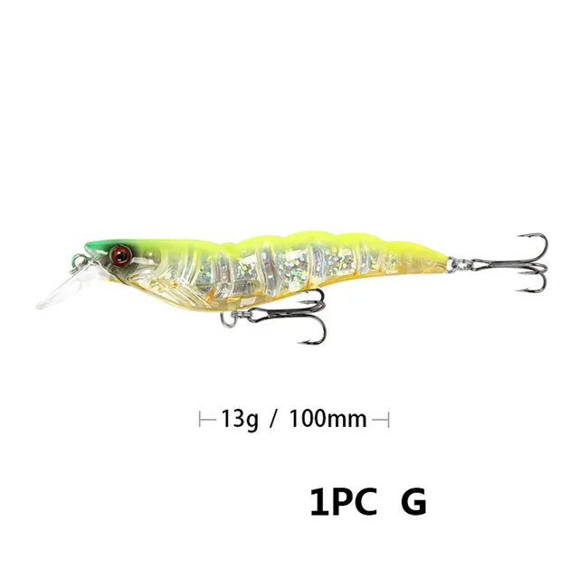 Fulljion черные гольян рыболовные крючки-приманки VIB Crankbait воблеры для ловли карпа Isca искусственные жесткие приманки креветка Щука приманка 13 г - Цвет: G