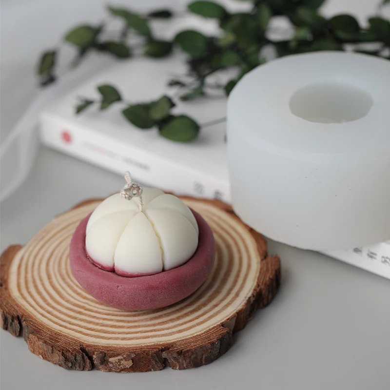 New Mangosteen Silicone Candle Molds fruit DIY aromatherapy gypsum mold Manual carnation Molds