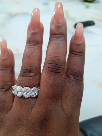 Choucong потрясающее Ограниченная серия кольцо вечности кольцо обещания 925 пробы серебро 11 шт Овальные ааааа обручальные кольца с фианитами для женщин