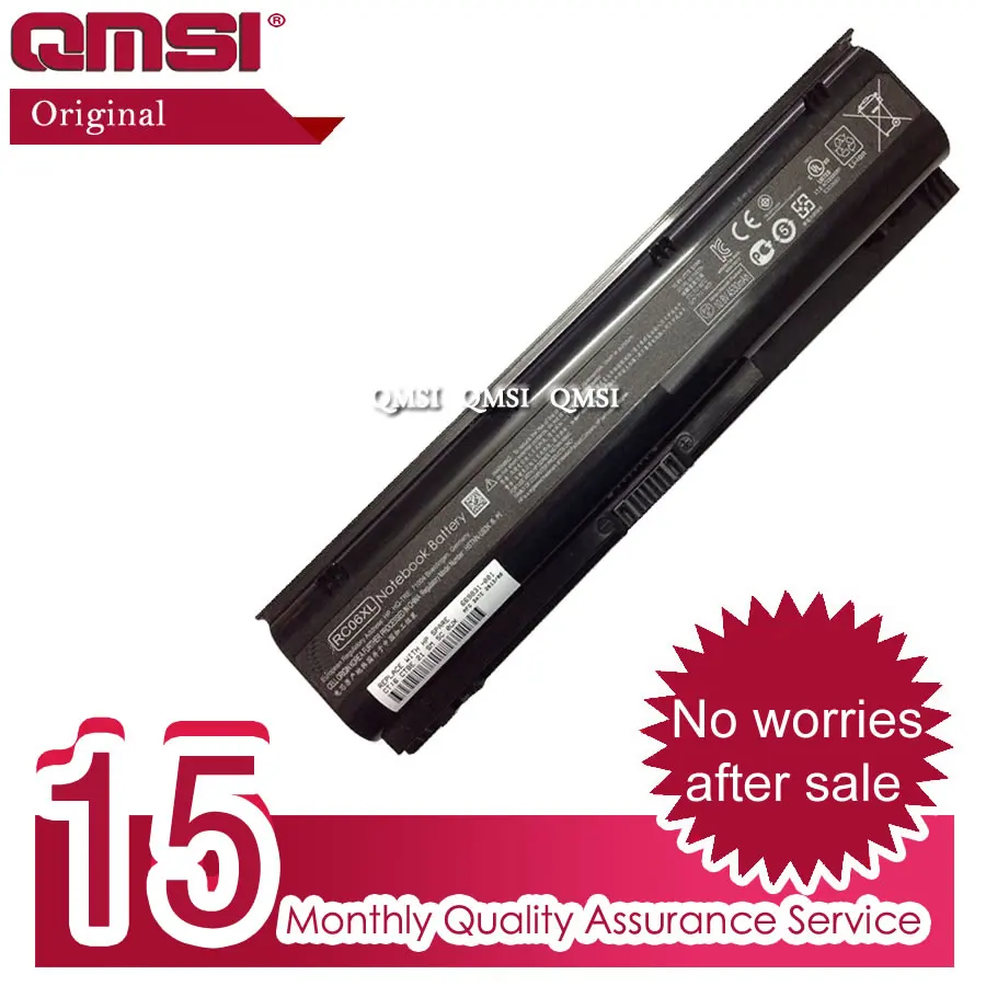 Оригинальный ноутбук QMSI 10 8 V 51WH 4720 мАч RC06 RC06XL HSTNN-UB3K/W84C/YB3K аккумулятор подходит для