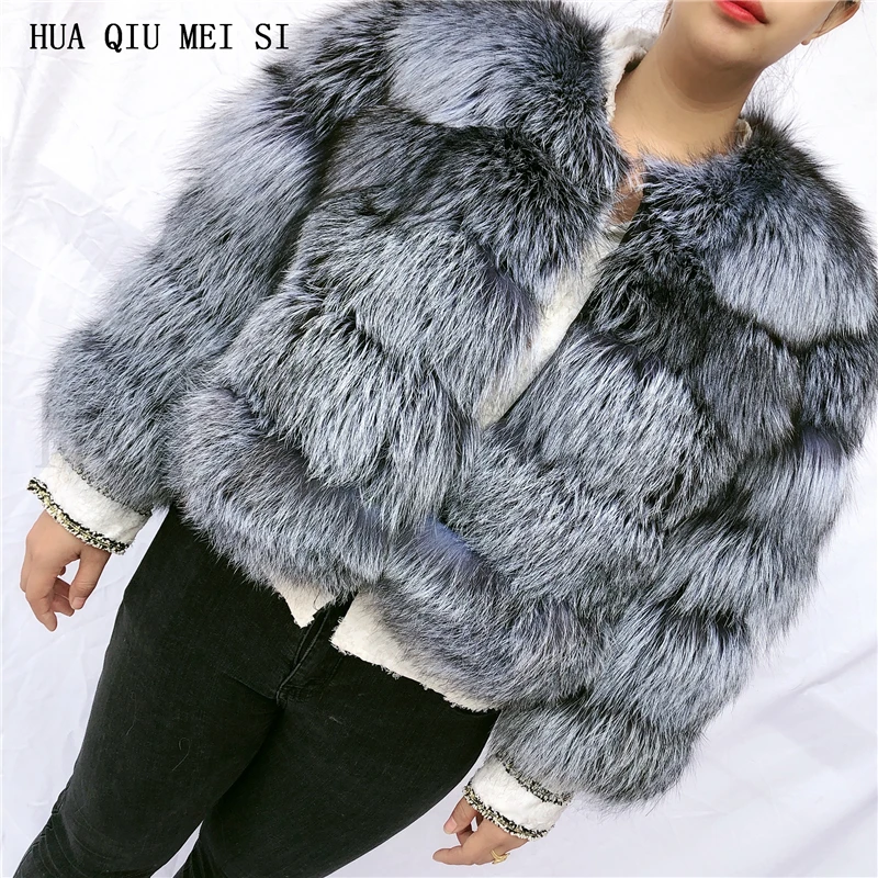 Natural fur fox fur coat women's winter jacket fur coat fur natural jacket high quality natural fox fur jacket real fox fur coat down parka women