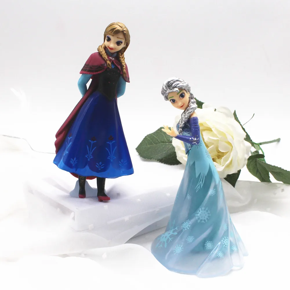 14 см Disney Эльза королева Анна фигурки принцесс украшения торта замороженное аниме