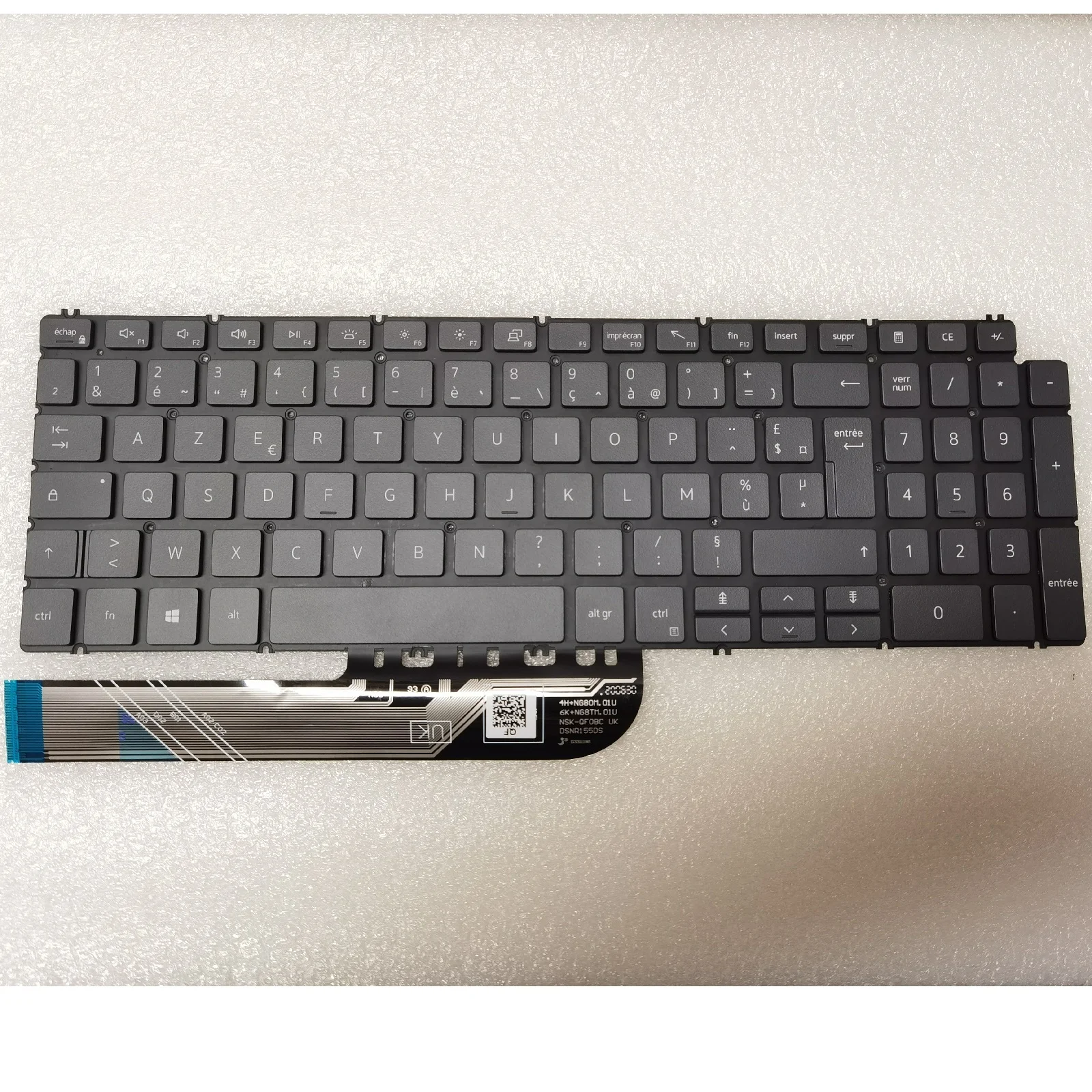 Nova 15 Azerty Francês para Dell Inspiron 5590 5591 5598 5593 5584 7790 7590 5594 Laptop Teclado Retroiluminado - Imagem 6