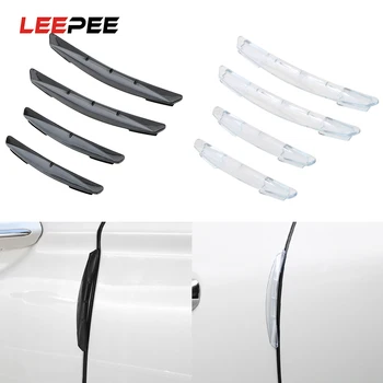 

LEEPEE Anti-collision Adhesive Trim 4Pcs/set Door Edge Guards Car Sticker Molding Protection Strip Scratch Protector