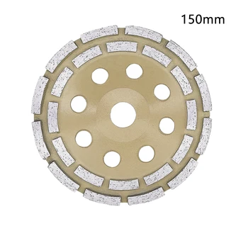 

Granite Stone Disc Shape Abrasives Double Row Wall Concrete Masonry Rotary Milling Grinding Wheel Ground Tools Diamond Cup