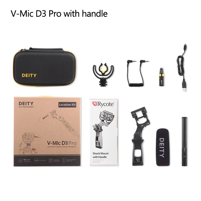 Deity V-Mic D3 Pro накамерный беспроводной микрофон супер-кардиоидный Полярный Vlogging конденсаторный видео Запись микрофон для DSLR камеры s
