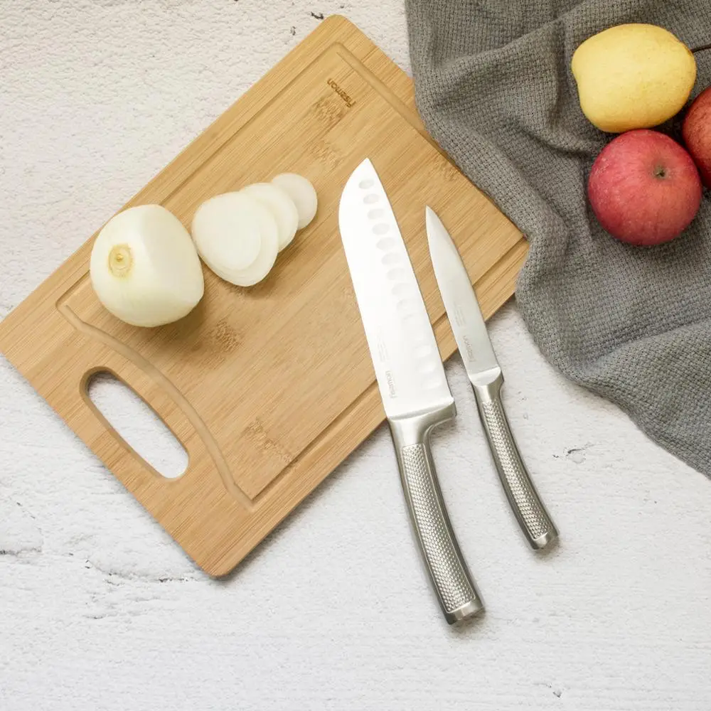 Juego de cuchillos de cocina de acero inoxidable serie NATORI con juego de cuchillos de Block-5pcs de acero inoxidable