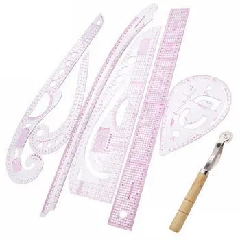 

Clothes Making Apparel Mistake-Proofing and Cutting Curve Rulers Set Kit 7pcs Clothes Cutting Cloth Design DIY