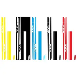 1 комплект спортивные гоночные полосы автомобиля Стайлинг Дверь боковой Стикер на автомобильную юбку на Автомобильный кузов виниловый