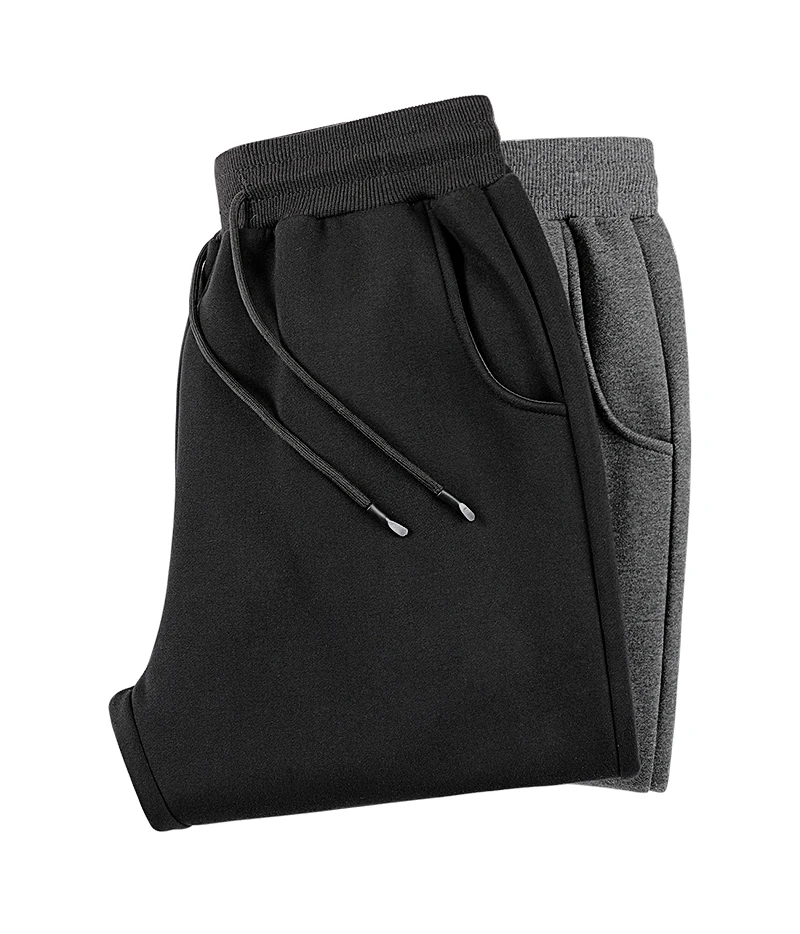 

Men Plus Size Fleece Pencil Pants 8XL 2021 Autumn Winter New Fleece Pants Men Casual Thickened Warm Loose Trend Oversized Pants