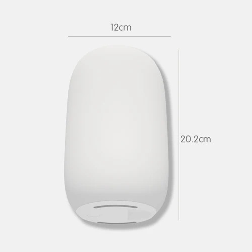 Xiaomi Qualitell оранжевая красная лампа для сна перезаряжаемая Мягкая силиконовая декомпрессия анти-сломанный таймер выключения 2 цвета светильник - Цвет: Белый